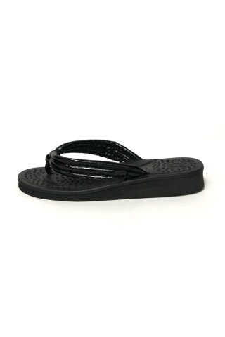 LUCKY BELL / school sandal - black