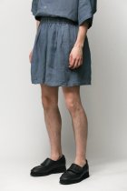 Badhiya / easy shorts -linen- blue