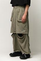 Iasof / separate nylon pants -khaki