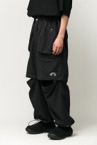 Iasof / separate nylon pants -black