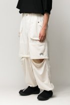 Iasof / separate nylon pants -white