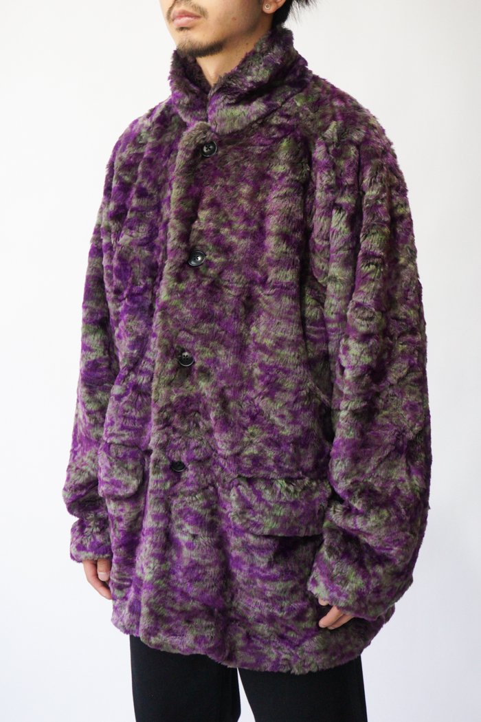 Needles / S.C. Car Coat - Faux Fur / Uneven Printed - purple/green -  LANTIKI オンラインショップ | LANTIKImarket-乱痴気通販-