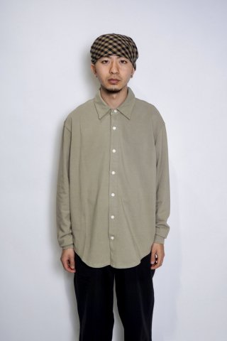 LADY WHITE / L/S PIQUE POLO - taupe fog