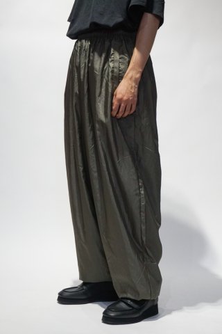 LOCALINA / hopping nylon pants - dark khaki