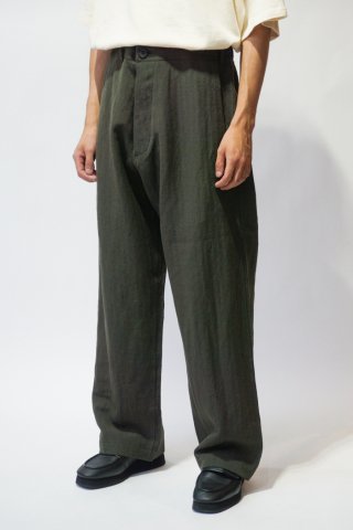 O project / CHINO TROUSERS - olive green