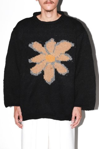 【予約商品/9月下旬〜10月上旬入荷予定】MacMahon Knitting Mills / All Roll Knit-Flower -beige