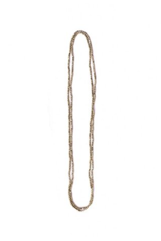 IMPORT / beads necklace - gold