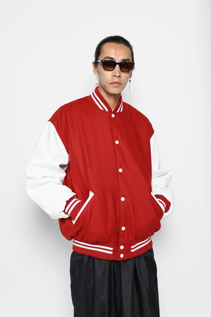 50%OFF》Game sportswear / Varsity Jacket - red/black/white - 乱