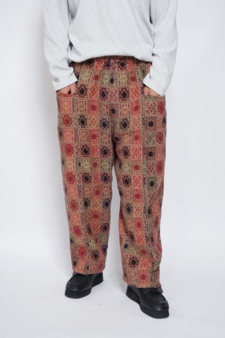 South2West8 / Army String Pant - Arabesque Jacquard - rust