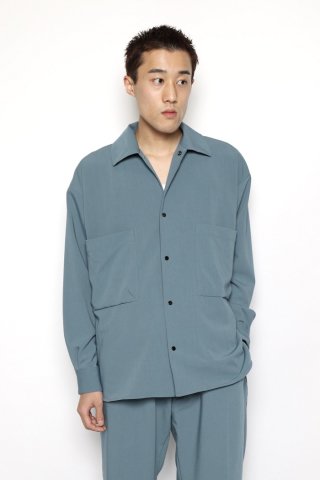 F.U.L.L / OPEN SHIRTS - dry blue