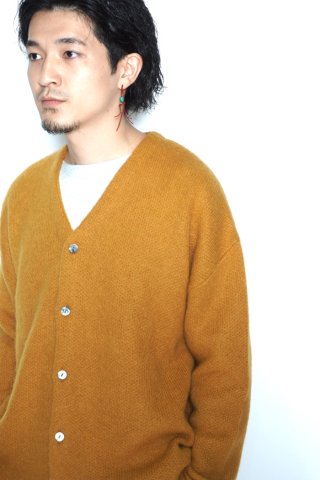 ANDER / MOHAIR CARDIGAN - gold