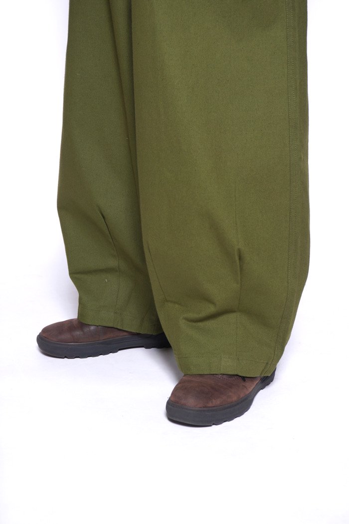 gentlefullness Found Trousers L olive - ワークパンツ