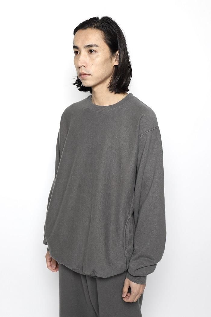 モールス”ビッグシルエット刺繍スウェット（ブラック