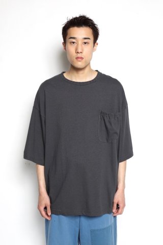 refomed / GATHER POCKET TEE - chacoal