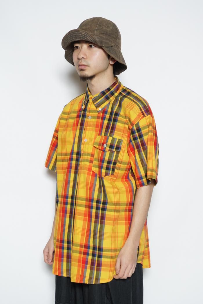 《40%OFF》Engineered Garments / Popover BD Shirt - Cotton Plaid - gold - 乱痴気LANTIKIオンラインショップ/LANTIKImarket
