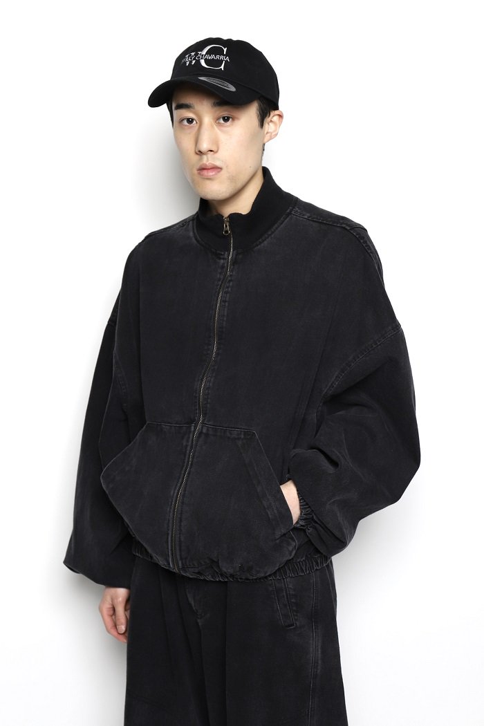 WILLY CHAVARRIA / WARRIOR BOMBER JACKET - washed black - 乱痴気