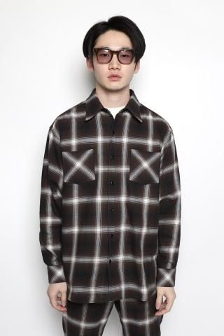 Rafu / Standerd shirt - dark brown