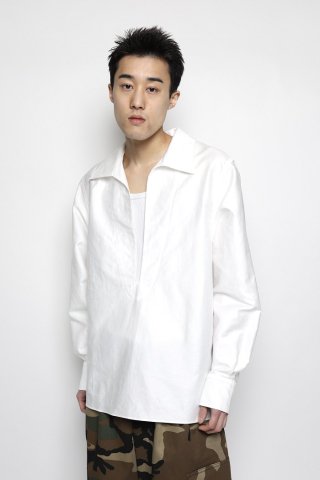 LES SIX / CLM Vareuse Shirt - white