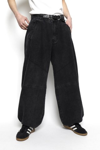 WILLY CHAVARRIA / RAVER PANTS - washed black