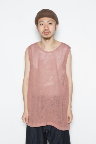 O project / SLEEVELESS TEE - old pink