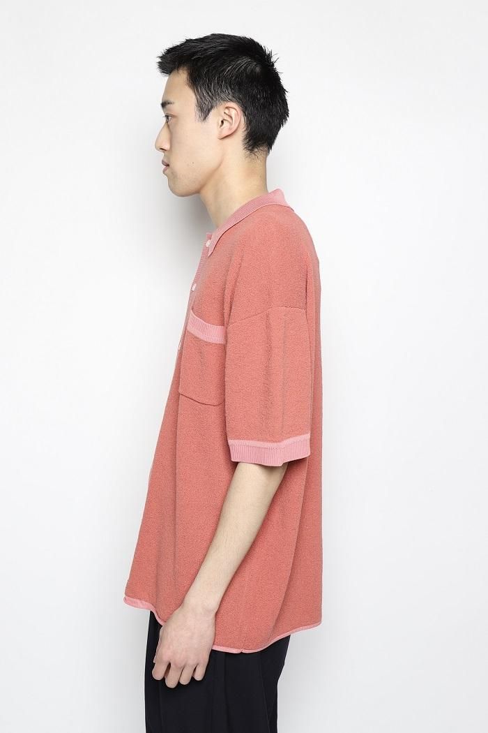 正規品直輸入】 FFM / KNIT S/S SHIRT - black 乱癡気 LANTIKI