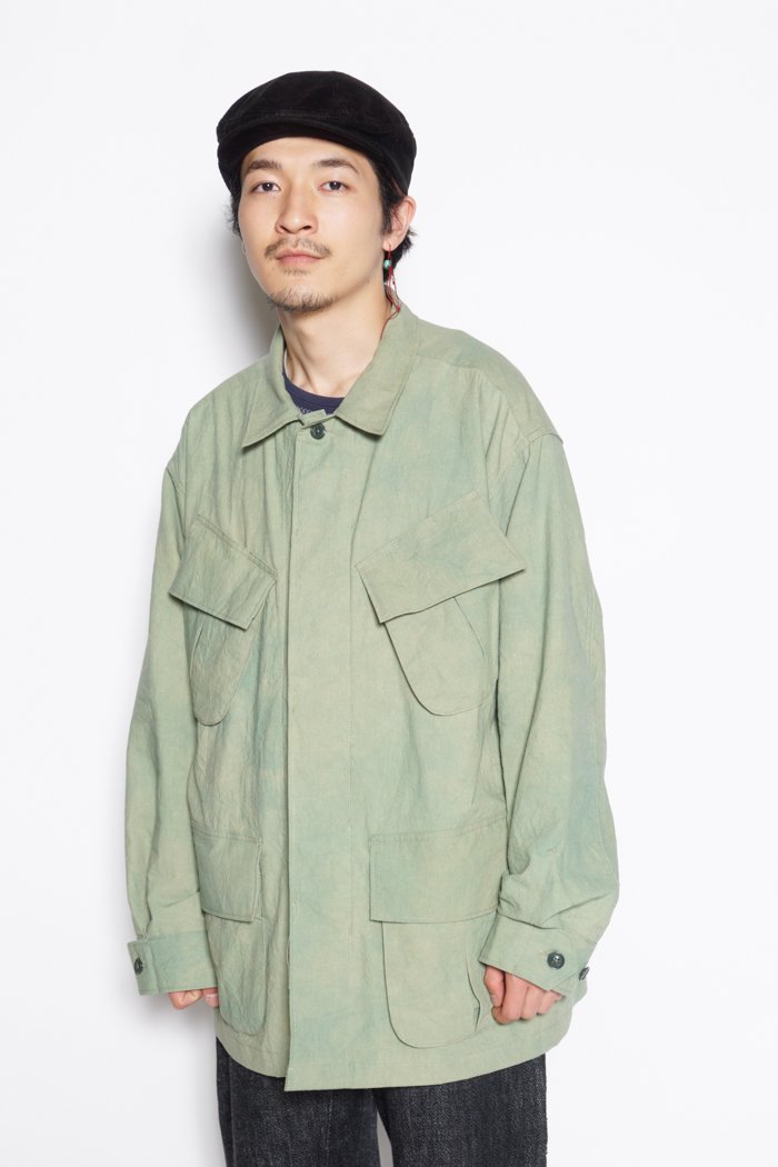 Engineered Garments / Jungle Fatigue Jacket - Cotton Sheeting - olive -  乱痴気LANTIKIオンラインショップ/LANTIKImarket