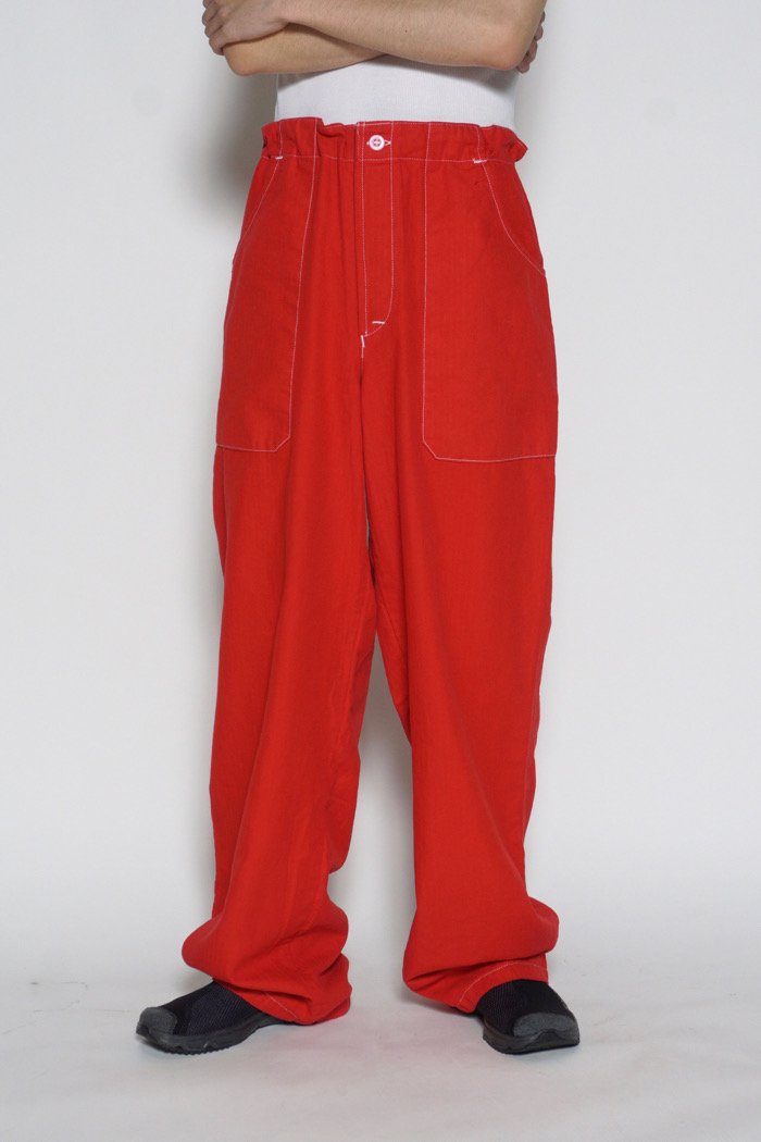 Military / Czech Cock Pants - Over Dye - red - 乱痴気LANTIKI