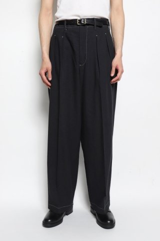 Gorsch / Two In-tack Wide Trousers - ramp black