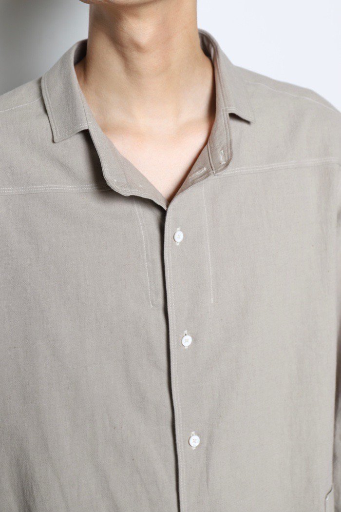 Gorsch Square Collar Solid Shirt靴下を2足 | hei-tn.com