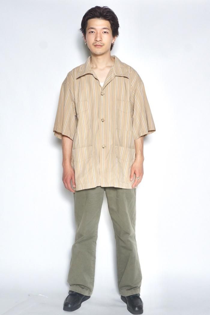 Marvine Pontiak Shirt Makers / Bubbly S/S SH - safari stripe Marvine Pontiak Shirt Makers / Bubbly S/S SH - safari stripe