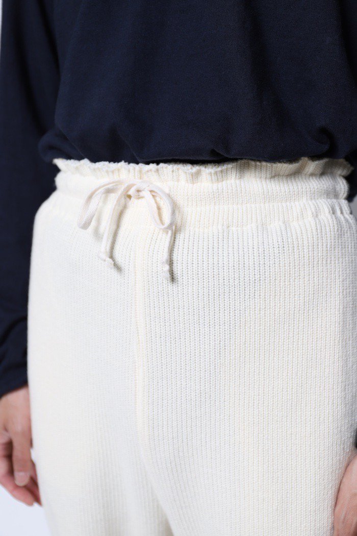 refomed / BASEBALL KNIT PANTS - off - 乱痴気LANTIKIオンラインショップ/LANTIKImarket