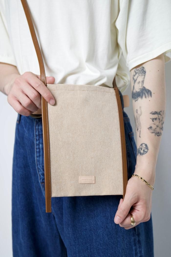 Hender Scheme / brace shoulder tall small - light brown - 乱 Hender Scheme / brace shoulder tall small - light brown - 乱