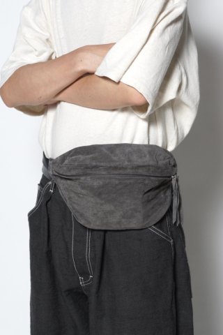 Hender Scheme / pig waist pouch bag - dark gray