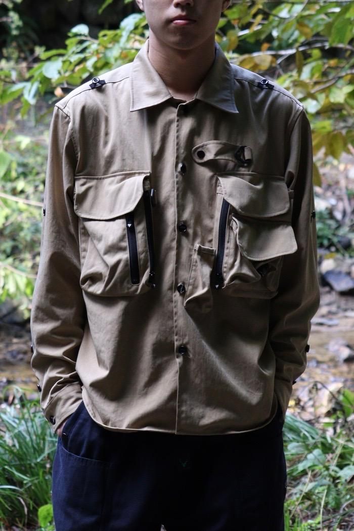 South2West8 / Tenkara Trout Shirt -Nylon Twill - khaki - 乱 South2West8 / Tenkara Trout Shirt -Nylon Twill - khaki - 乱