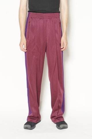 Needles / Track Pant - Poly Smooth - wine