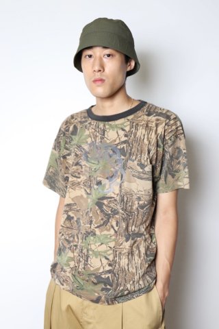 Iasof / camouflage logo tee shirt  - camo - H
