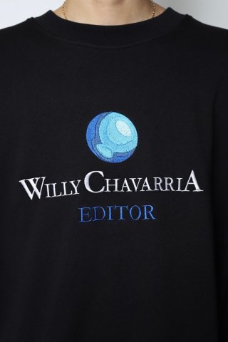 WILLY CHAVARRIA / WILLYPEDIA BOMBER CREW - solid black