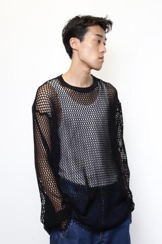 ANDER / FISHERMAN LS TEE - black