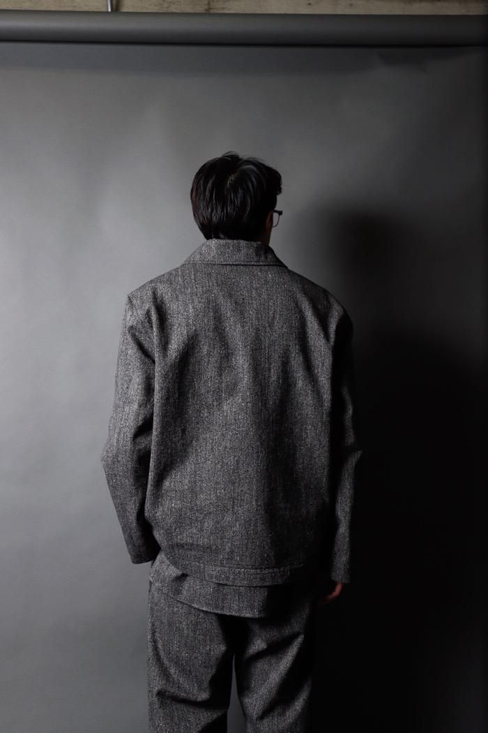 Gorsch / Heather Serge Gesserei Jacket - black - 乱痴気 Gorsch / Heather Serge Gesserei Jacket - black - 乱痴気