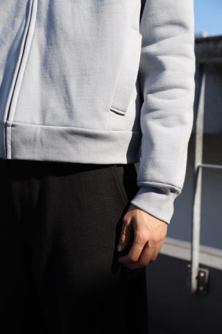 Lady White / HEAVY ZIP UP - foggy blue