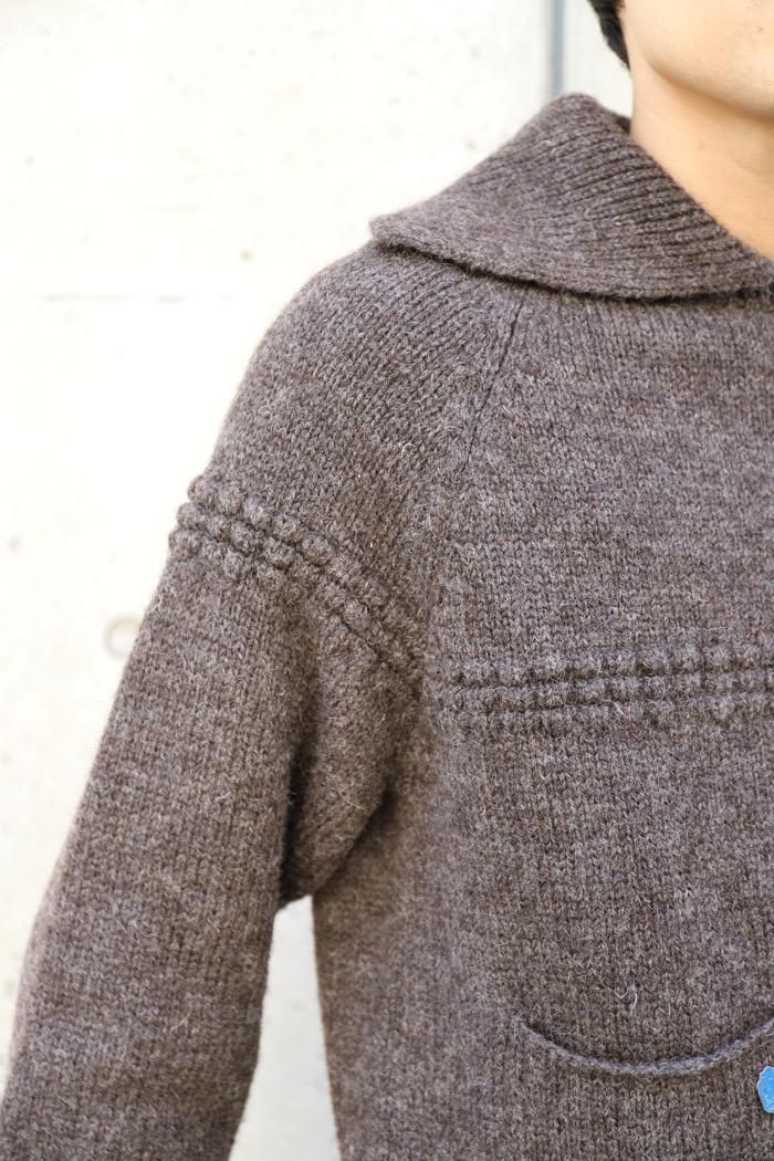 XENIA TELUNTS / Sailor's Neck Sweater - brown - 乱痴気