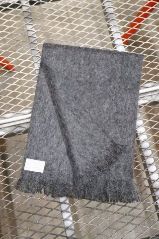 FRENCH FACTORY / mohair scarf solid - chacoal