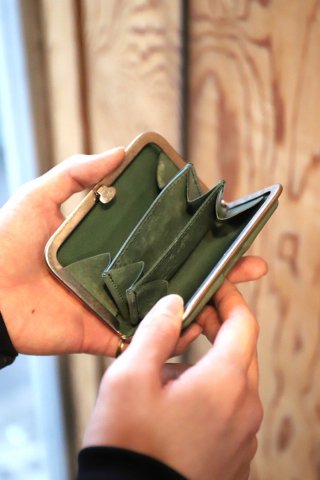 Hender Scheme / 3d purse - green