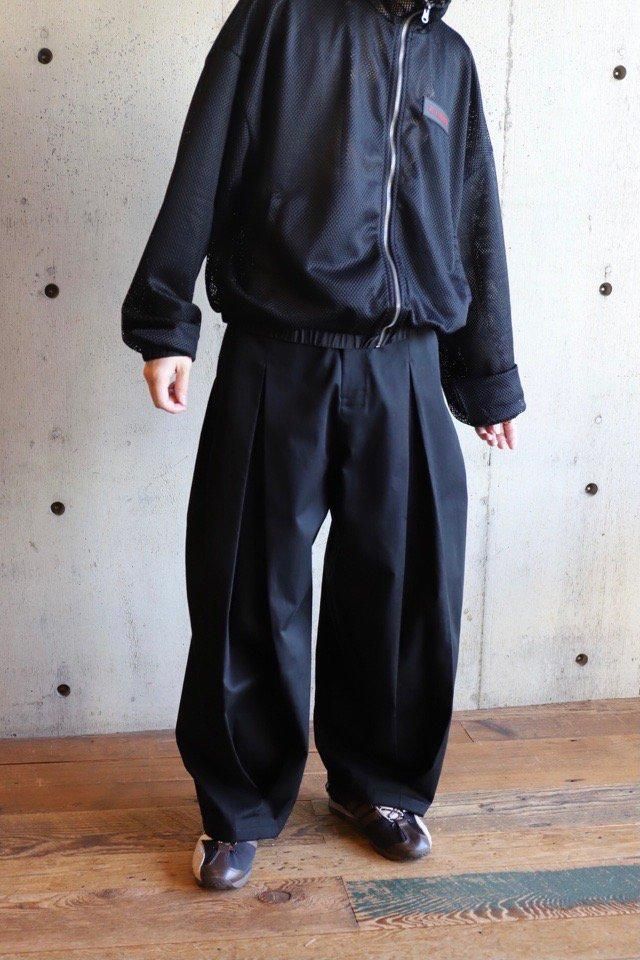 SAGE NATION / BOX PLEAT TROUSER - black - 乱痴気LANTIKIオンライン 