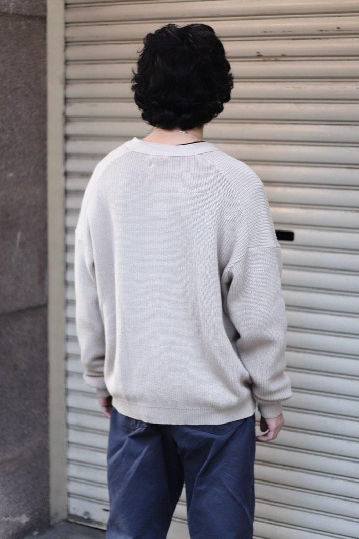 LOCALINA / Box Fit Cardigan - beige - 乱痴気LANTIKI