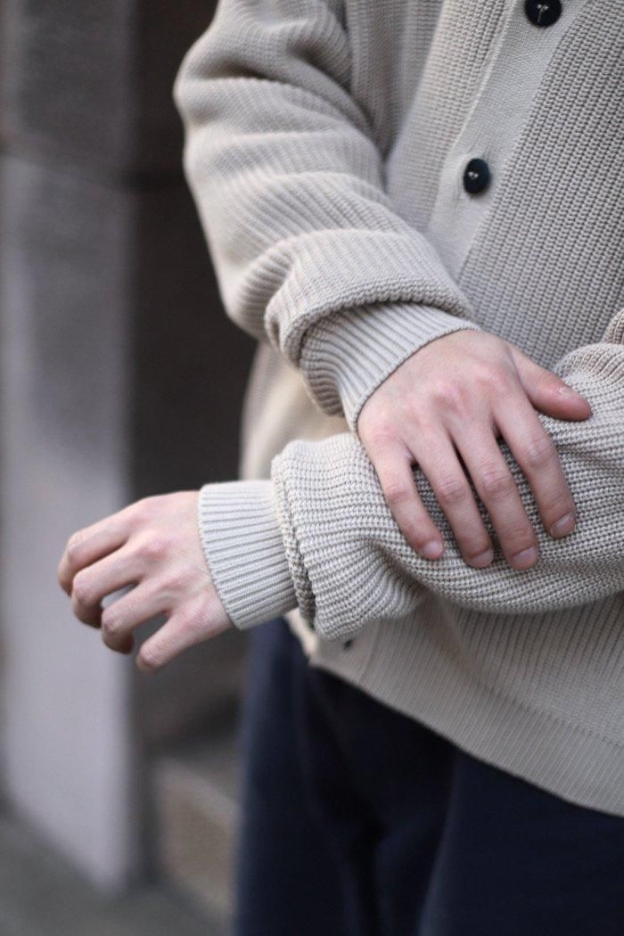 LOCALINA / Box Fit Cardigan - beige - 乱痴気LANTIKI