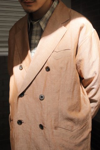 TUITACI / WEATHER CLOTH DOUBLE JACKET - brown