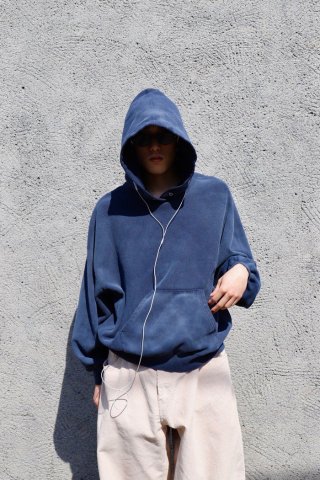refomed / 10WASH GIANT HOODIE - navy