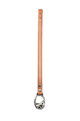 Needles / Peace Buckle Narrow Bracelet - Steer Lth - brown
