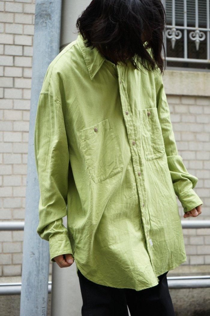 Marvine Pontiak Shirt Makers / Military SH - pistachio - 乱痴気 